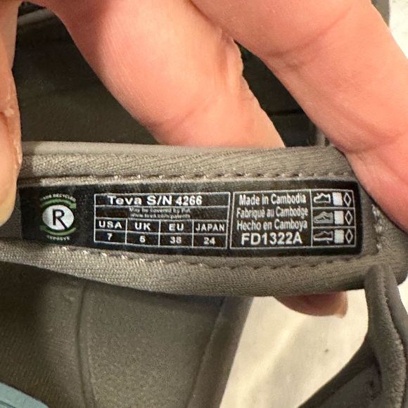 Teva Tirra sandals Bering blue hiking shoes women 7 outdoor Velcro strap navy - Picture 3 of 16